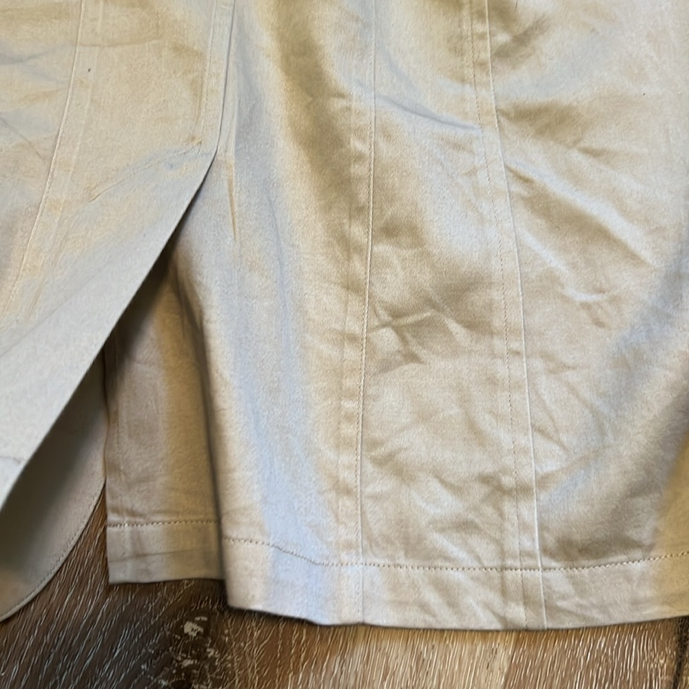 HAROLD’S Women’s Size 8 Tan Three Button Blazer 100% Cotton - Picture 11 of 12